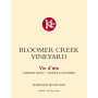 Bloomer Creek Vin d'Ete Cabernet Franc 2011 Front Label