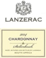 Lanzerac Chardonnay 2014 Front Label
