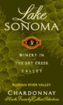 Lake Sonoma Winery Russian River Chardonnay 1997 Front Label