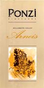 Ponzi Arneis 1997 Front Label