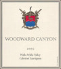Woodward Canyon Walla Walla Valley Cabernet Sauvignon 2005 Front Label