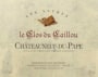 Clos du Caillou Chateauneuf-du-Pape Les Safres 2014 Front Label