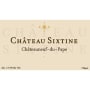 Chateau Sixtine Chateauneuf-du-Pape 2012 Front Label