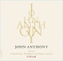 John Anthony Vineyards Syrah 2012 Front Label