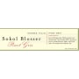 Sokol Blosser Estate Pinot Gris 2012 Front Label