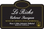 Le Riche Cabernet Sauvignon 2009 Front Label