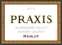 Praxis Cellars Praxis Merlot 2010 Front Label