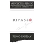Remo Farina Valpolicella Classico Superiore Ripasso 2012 Front Label