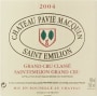 Chateau Pavie Macquin (3 Liter Bottle) 2004 Front Label