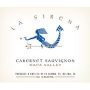 La Sirena Cabernet Sauvignon 1996 Front Label