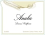 Anaba Sonoma Coast Pinot Noir 2009 Front Label
