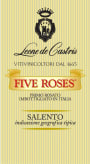 Leone de Castris Salento Five Roses 2015 Front Label