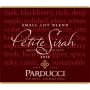Parducci Small Lot Petite Sirah 2010 Front Label
