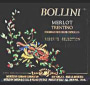 Bollini Reserve Merlot 1996 Front Label