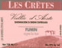 Les Cretes Valle d'Aosta Vigne la Tour Fumin 2005 Front Label
