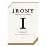 Irony Napa Valley Merlot 2012 Front Label