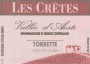 Les Cretes Aosta Valley Valle d'Aosta Torrette 2011 Front Label