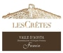 Les Cretes Aosta Valley Valle d'Aosta Fumin 2008 Front Label