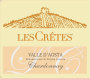 Les Cretes Chardonnay 2014 Front Label