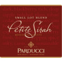 Parducci Small Lot Petite Sirah 2009 Front Label