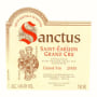 Sanctus Saint-Emilion Grand Cru 2005 Front Label