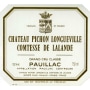 Chateau Pichon Longueville Comtesse de Lalande (bin soiled label) 1979 Front Label