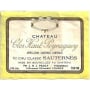 Chateau Clos Haut Peyraguey (375ML half-bottle) 2001 Front Label