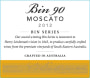 Lindeman’s Bin Series Bin 90 Moscato 2012 Front Label