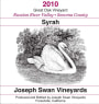 Joseph Swan Great Oak Vineyard Syrah 2010 Front Label