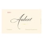 Aubert Carneros Vineyard Chardonnay 2011 Front Label