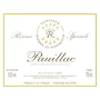 Domaines Barons de Rothschild Reserve Speciale Pauillac 2010 Front Label