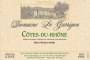 Louis Bernard Cotes du Rhone Garrigon 2014 Front Label