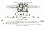 Louis Latour Corton Clos de la Vigne au Saint Grand Cru 2002 Front Label