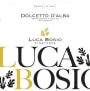Luca Bosio Dolcetto d'Alba 2014 Front Label