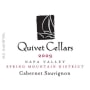 Quivet Cellars Cabernet Sauvignon Spring Mountain 2009 Front Label