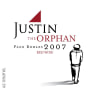Justin The Orphan Red Wine 2007 Front Label