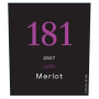 Noble Vines 181 Lodi Merlot 2007 Front Label
