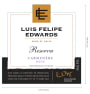 Luis Felipe Edwards Reserva Carmenere 2015 Front Label