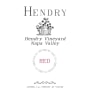 Hendry Red Wine 2010 Front Label