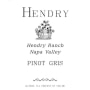 Hendry Pinot Gris 2013 Front Label
