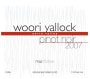 Mac Forbes Woori Yallock Pinot Noir 2007 Front Label