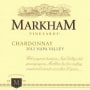 Markham Chardonnay 2012 Front Label