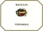 Maculan Vespaiolo 2015 Front Label