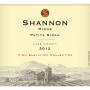 Shannon Ridge High Elevation Petite Sirah 2012 Front Label