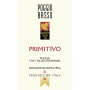 Poggio Basso Primitivo 2011 Front Label
