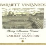 Barnett Vineyards Spring Mountain Cabernet Sauvignon (1.5L Magnum) 2011 Front Label