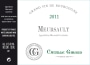 Camille Giroud Meursault Blanc 2011 Front Label