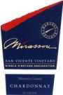Mirassou San Vicente Vineyard Chardonnay 1998 Front Label