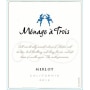 Menage a Trois Merlot 2012 Front Label