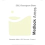 Medlock Ames Sauvignon Blanc 2013 Front Label